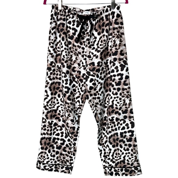 BEDHEAD 100% Organically Grown Cotton Flannel Leopard Print Pajamas US Sz S - Picture 7 of 16